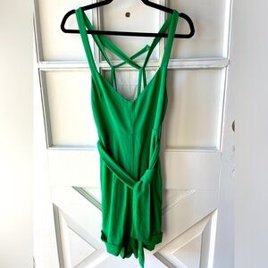Flynn Skye romper, green, size medium